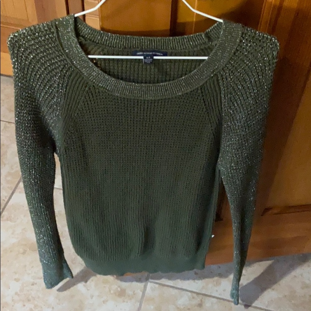 Olive American Eagle Sweater